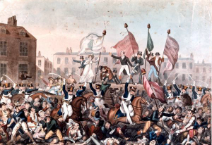 Peterloo massacre cartoon